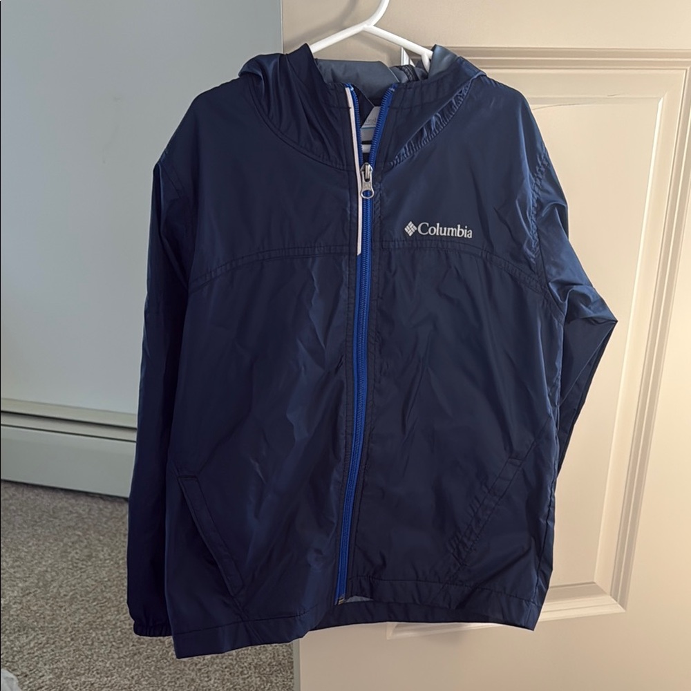 Columbia Kids Navy Blue Windbreaker Size 8